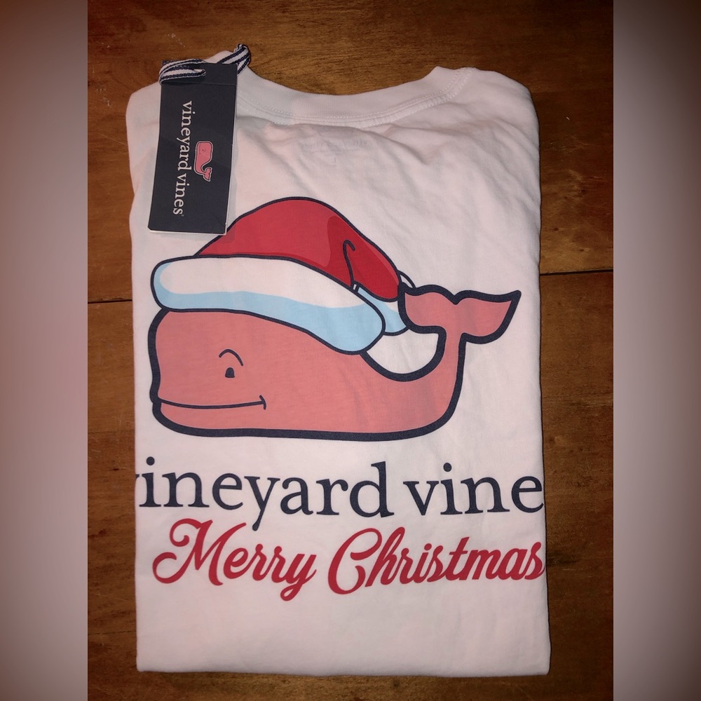 🔥Vineyard Vines Kids Christmas LS Tee